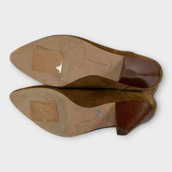 Veronica Beard Baxter Suede Western Chelsea Boots Size 11 - Picture 6 of 10